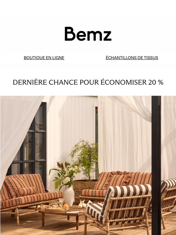 Dernières heures pour profiter de -20 % sur votre style unique