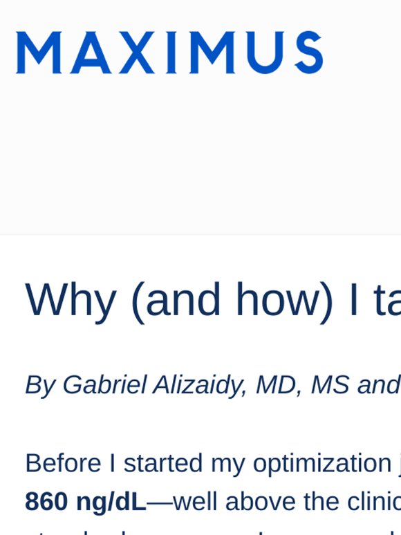 Why (and how) I take fertility-friendly TRT 👉