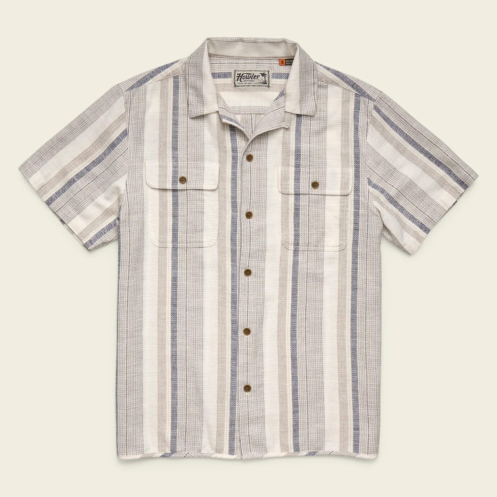 Image of Shores Club Shirt - Old Bill Stripe : Limestone