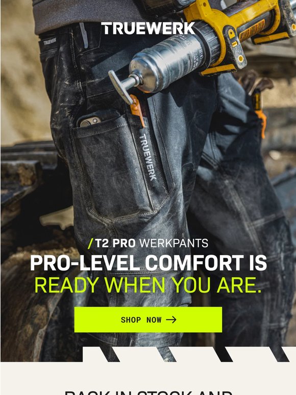 They're back! The industry's most advanced softshell work pant
