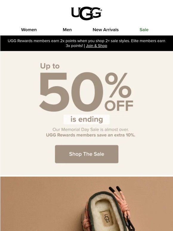 MEMORIAL DAY SALE ENDS TOMORROW
