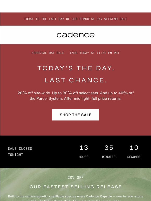 Last day to shop The Sale of the Summer