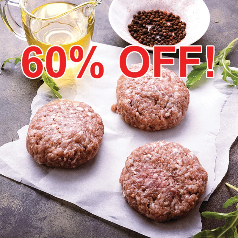 Image of Pastured Pork Breakfast Sausage Patties - approx. 1 lb package – 6 patties per package (minimum of 6 packages)