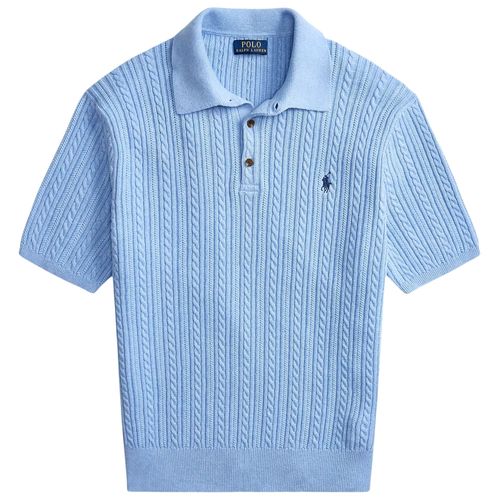 Polo Ralph Lauren Knitted Polo - Light Blue