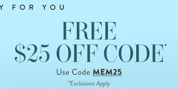 Free $25 with MEM25