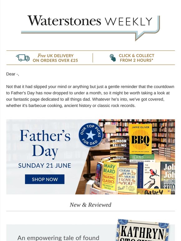 Your Waterstones Weekly