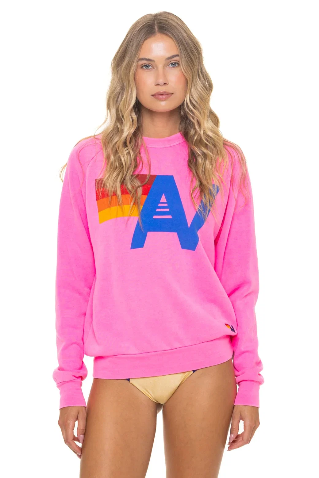 Image of LOGO SWEATSHIRT - NEON PINK