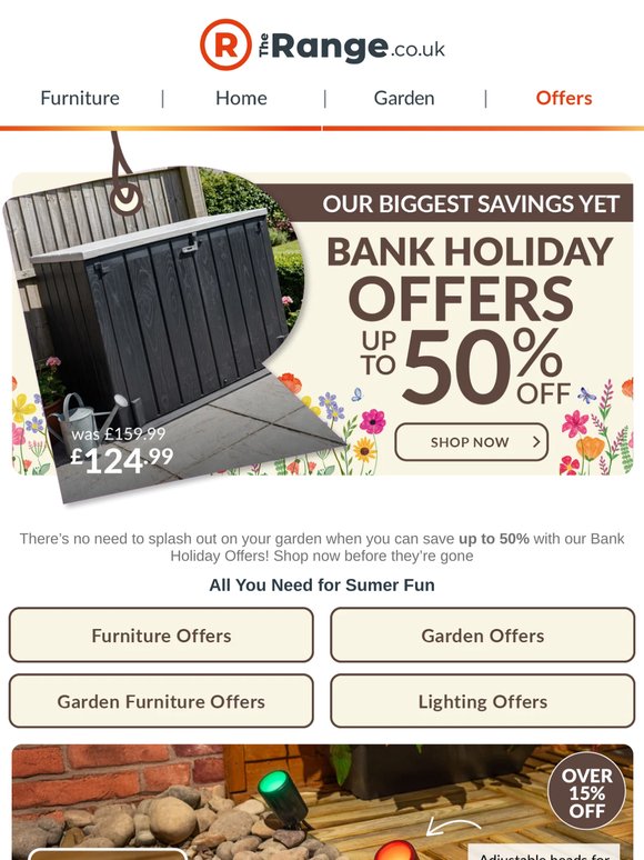 Save Up to 50% on Garden Fun