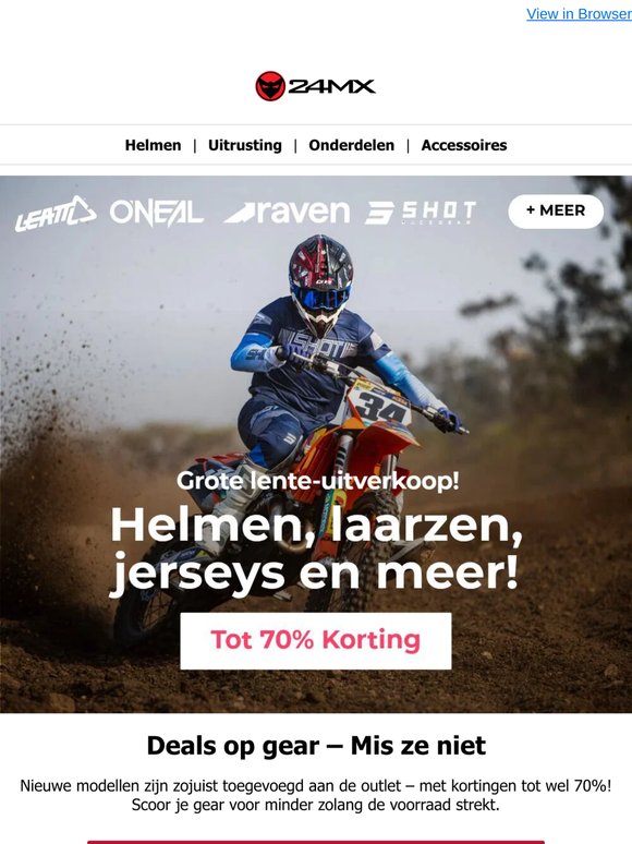 Deals op crosskleding + Nieuwe modellen toegevoegd!