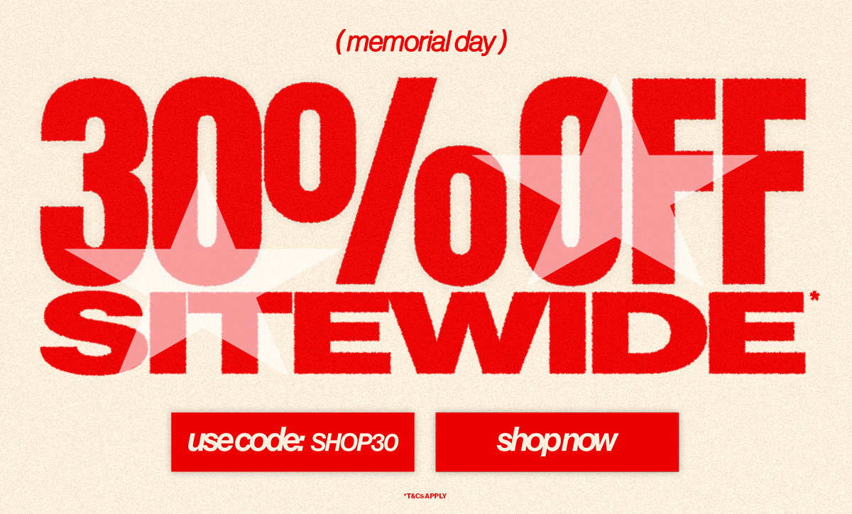 30% OFF SITEWIDE