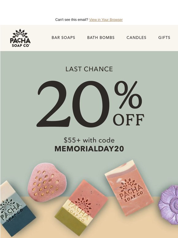 Memorial Day Sale Ends Tonight