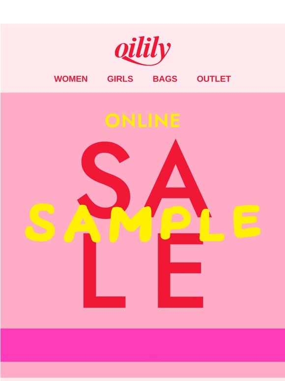 📣 LAST CALL: Online Sample Sale 📣