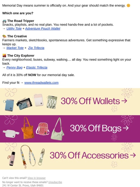 30% off sitewide sale