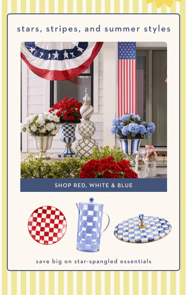 SHOP RED, WHITE & BLUE