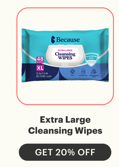 EXTRA LARGE CLEANSING WIPES