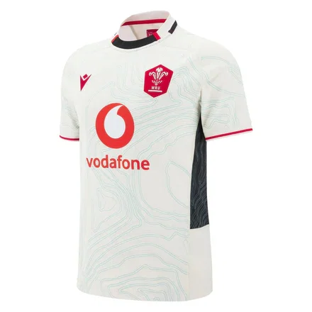 Macron Wales WRU 2025/26 Mens Away Rugby Shirt