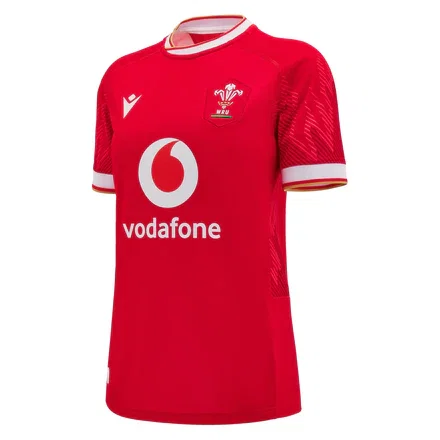 Macron Wales WRU 2024/25 Womens Six Nations Home Rugby Shirt