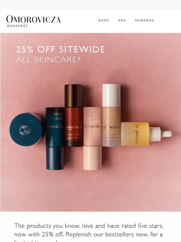 Your five-star staples, 25% OFF