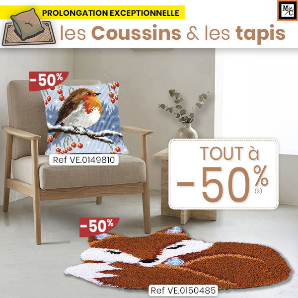 Les coussins et tapis