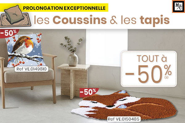 Les coussins et tapis