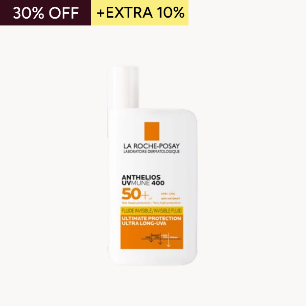 La Roche-Posay Anthelios UVMune 400 Invisible Fluid Non-Perfumed Suncream SPF50+ 50ml