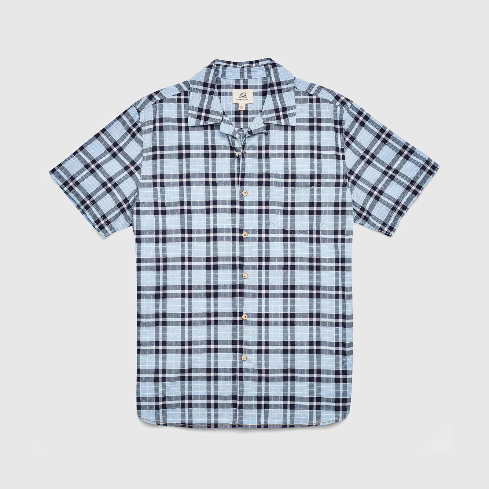 Image of Billy Plaid Shirt - Sky Plaid