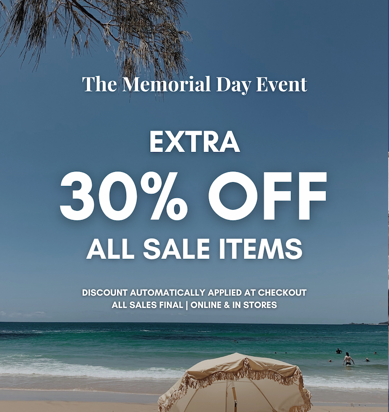 EXTRA 30% OFF ALL SALE ITEMS