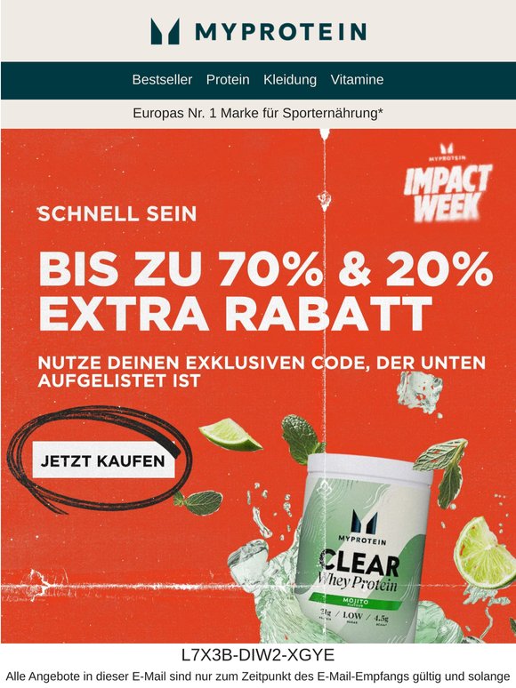 Nur noch HEUTE: 20% Extra im 70% Sale 🚨