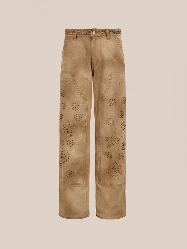 Canvas Studded Work Pants