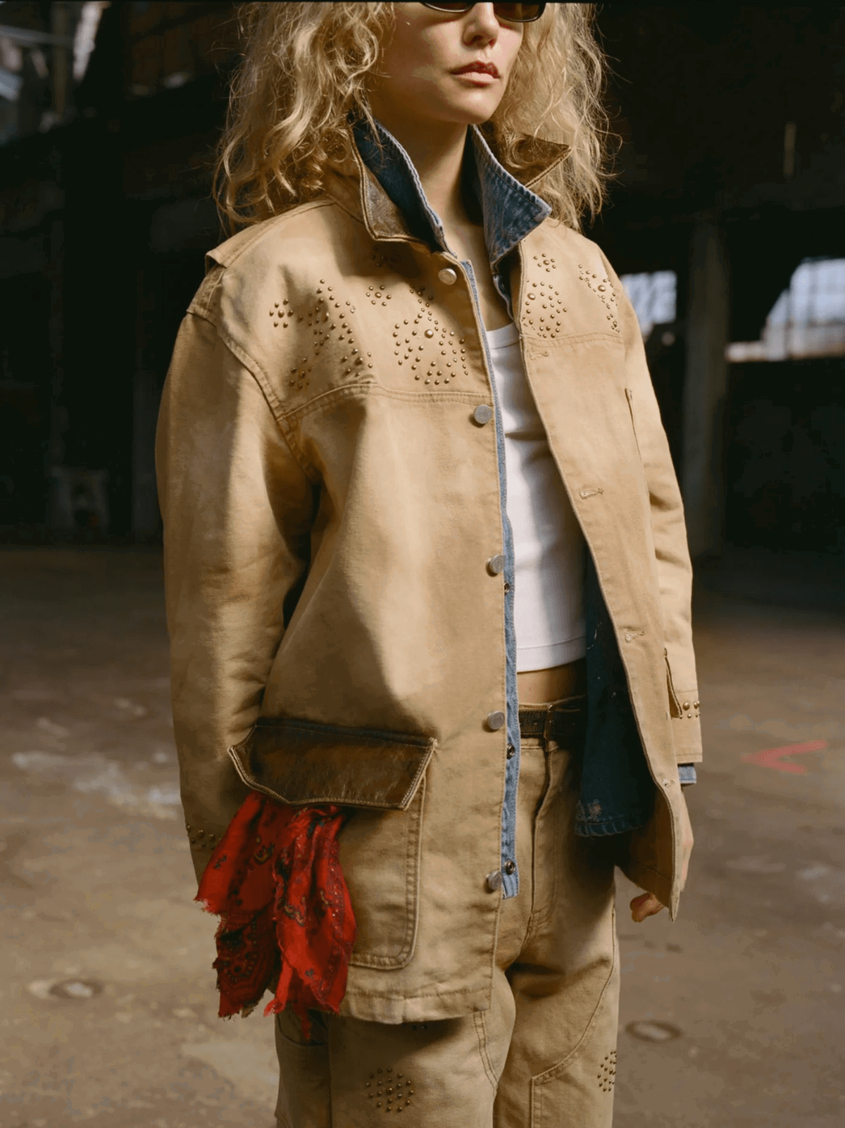 Canvas Studded Barn Jacket