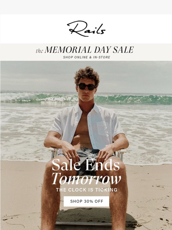 ENDS TOMORROW: 30% OFF ⚠️
