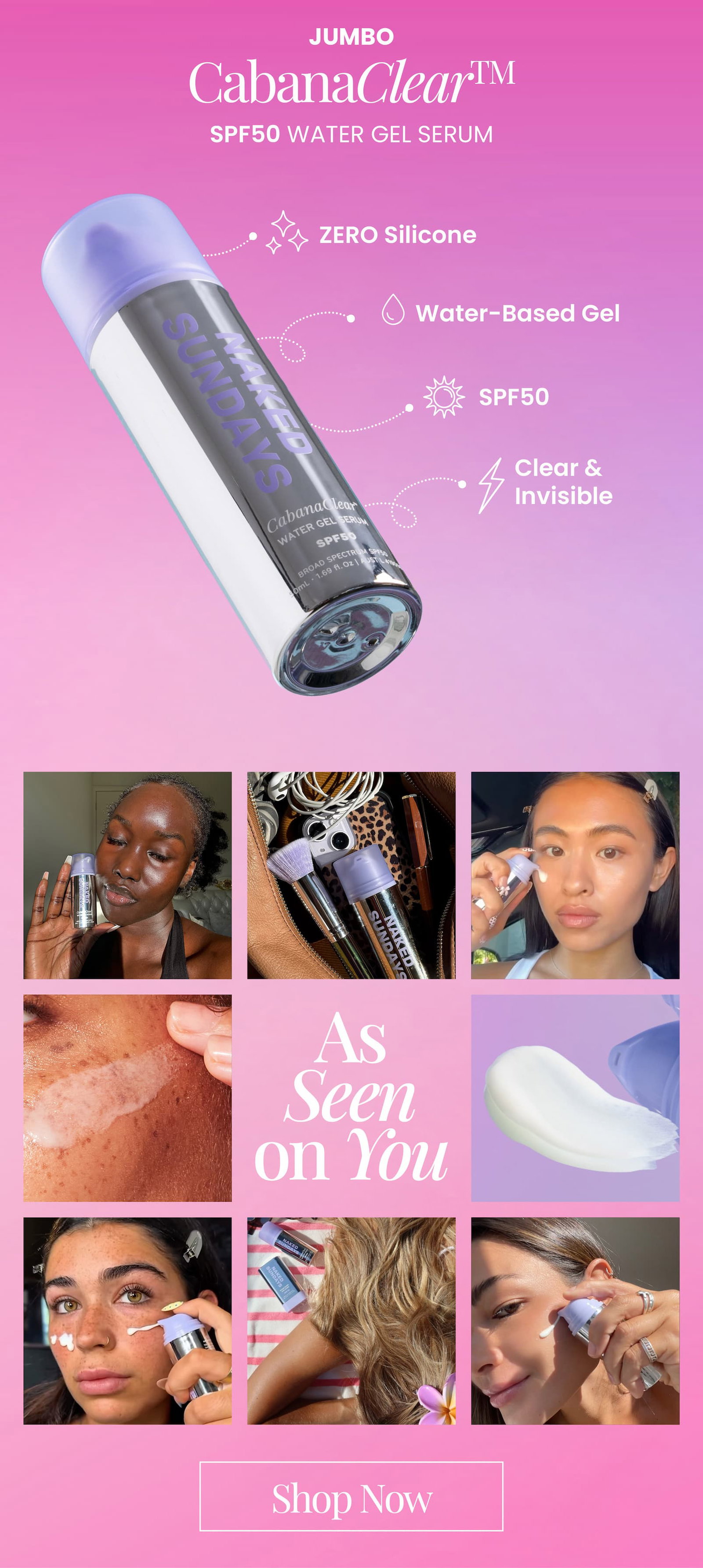 Jumbo CabanaClear SPF50 Water Gel Serum