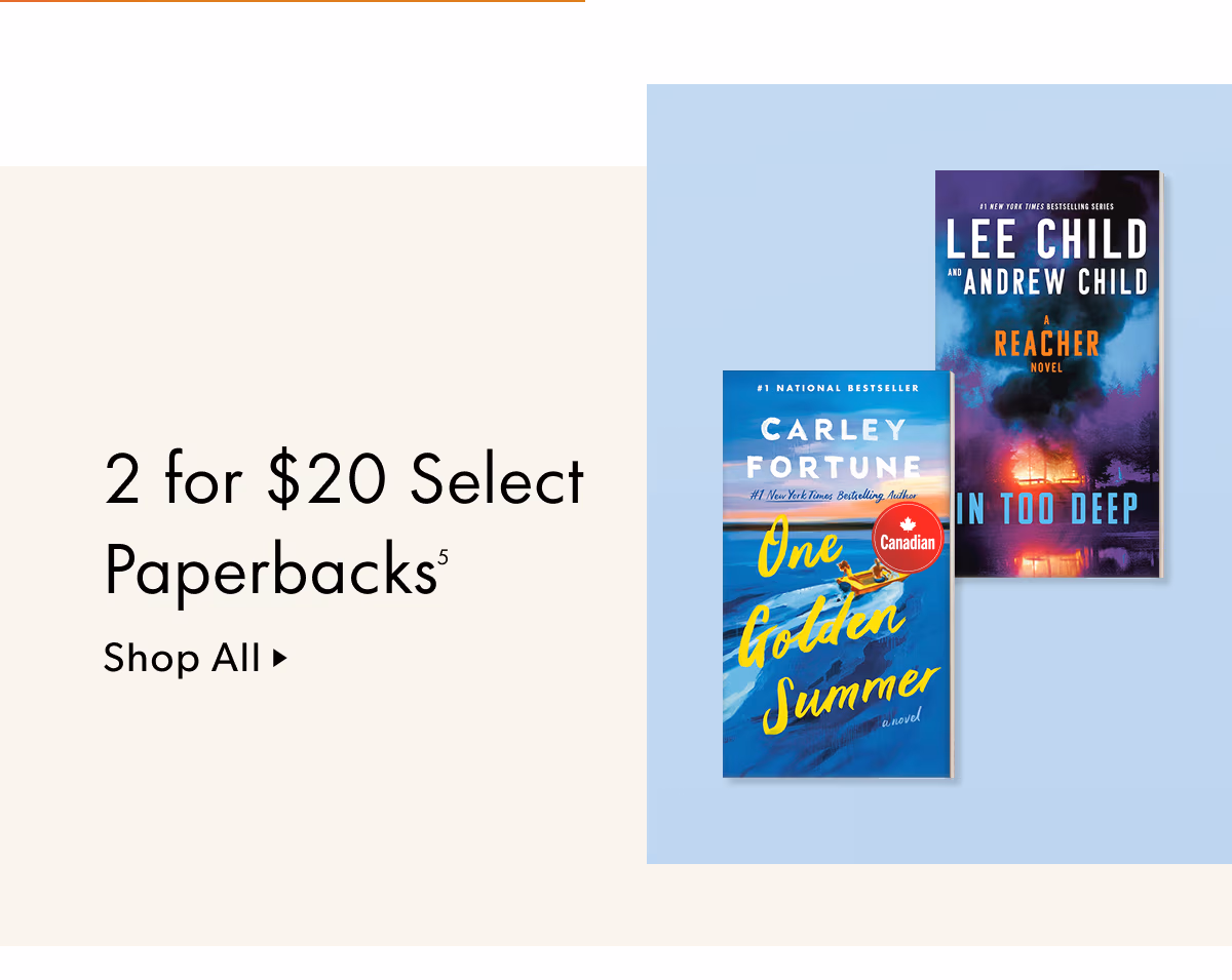 2 for $20 Select Paperbacks