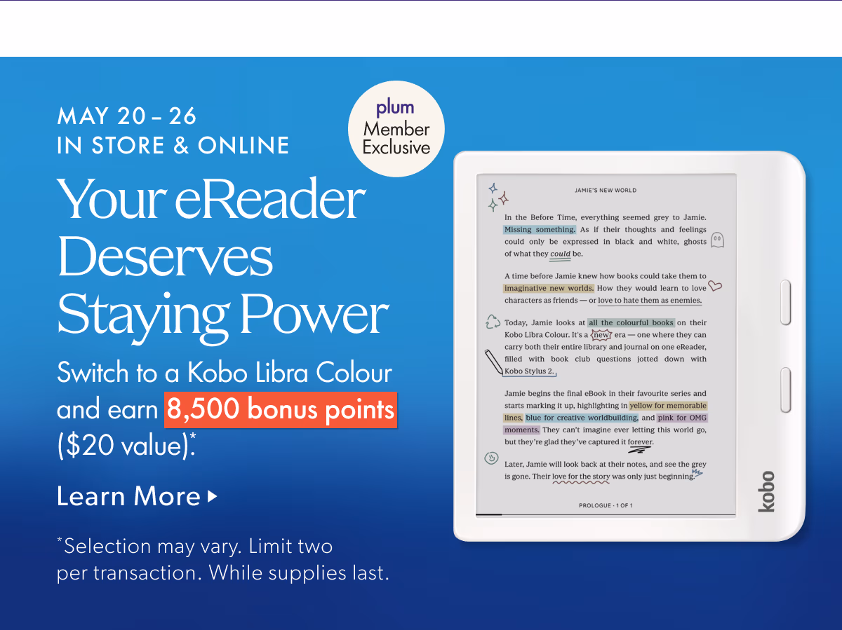MAY 20-26 IN STORE & ONLINE | Your eReader Deserves Staying Power