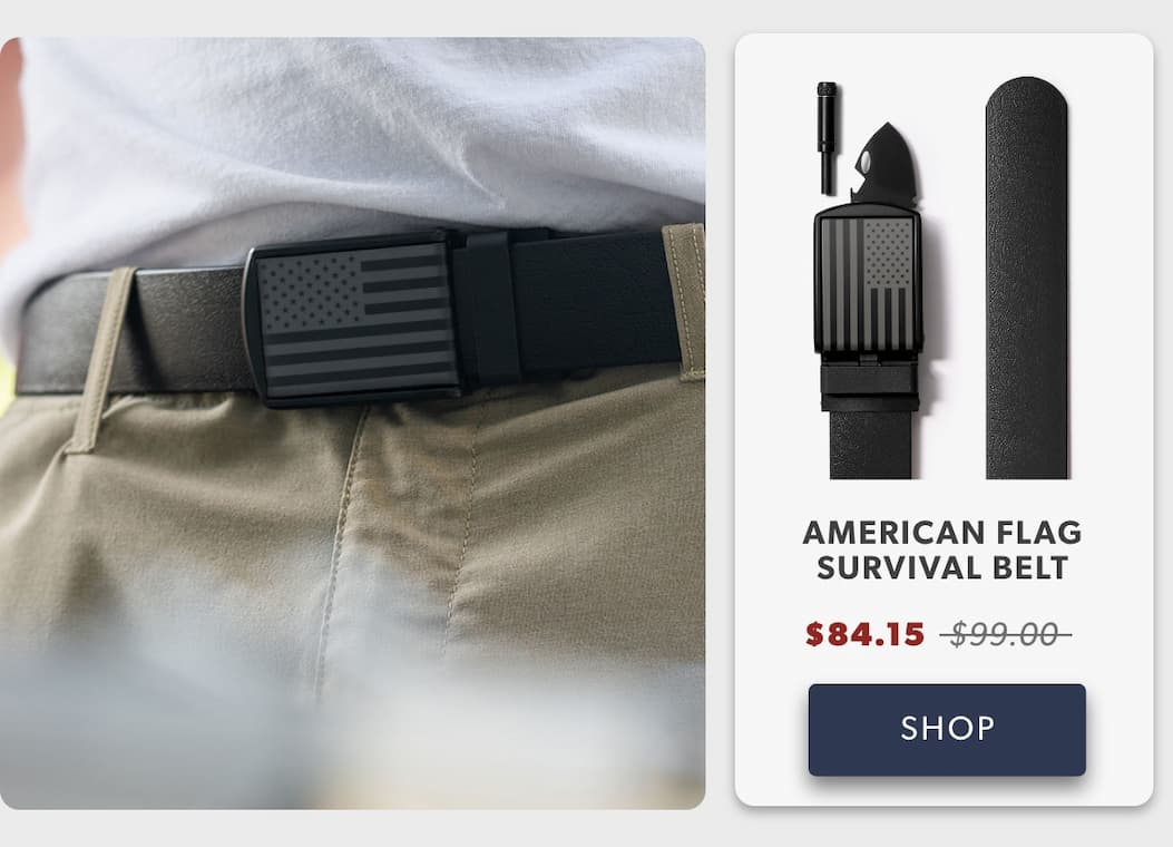 SHOP American Flag Survival Belt