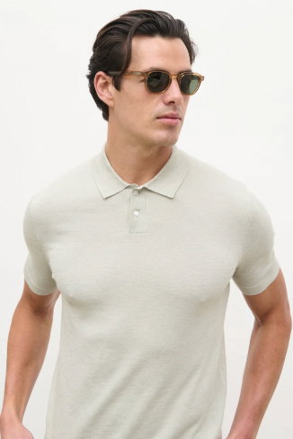 Brax Small Placket Knit Polo Top