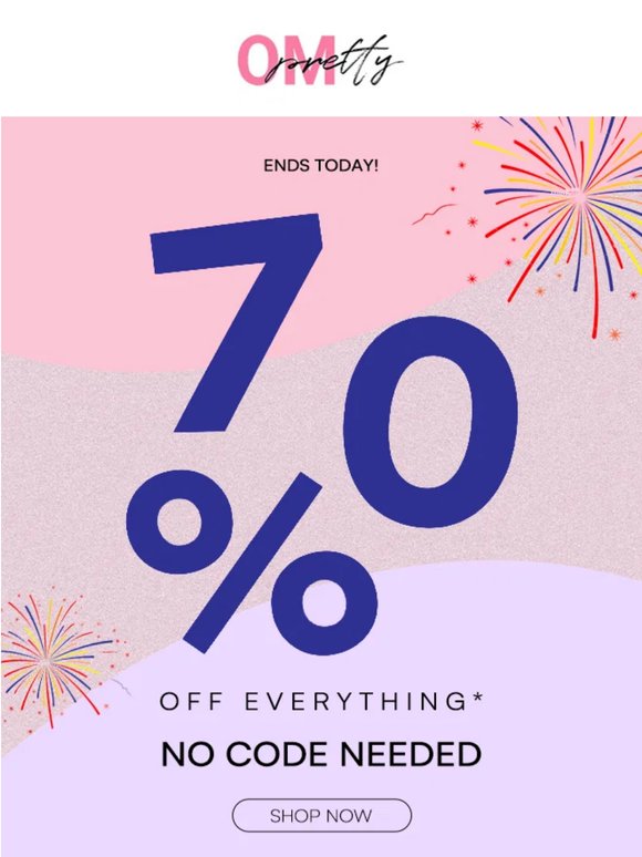 OMG! Last Day of 70% OFF All Wigs