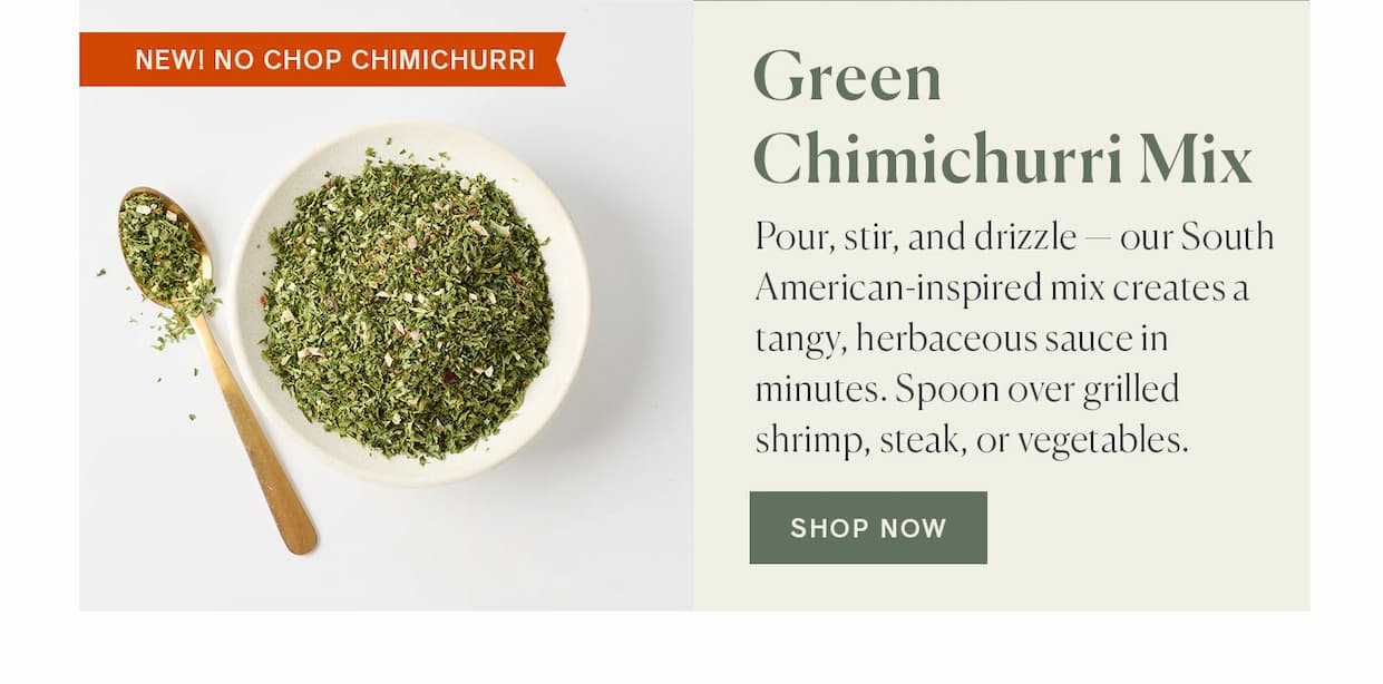 green chimichurri mix