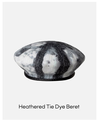 Heathered Tie Dye Beret 