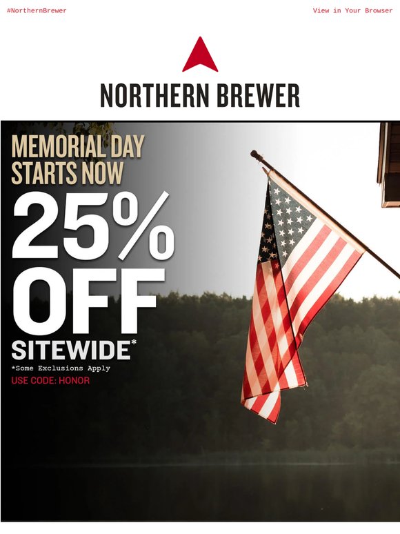 Memorial Day Savings for 4th of July Brews 🍻