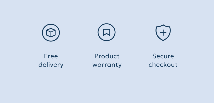 Free delivery - Product warranty - Secure checkout