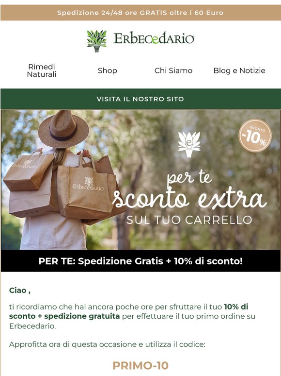 Un ultimo promemoria, il tuo sconto sta per scadere ⏱️