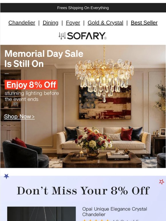 Memorial Day Sale Is Still On!🇺🇸