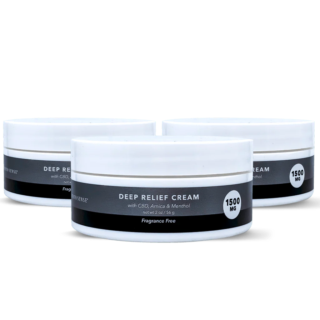 Image of 3-Pack of Deep Relief Cream 1500mg Fragrance Free