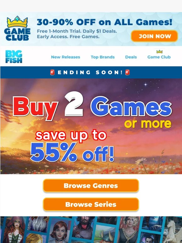 🔥Big Fish Player, 5-Star Games up to 55% OFF are waiting for you