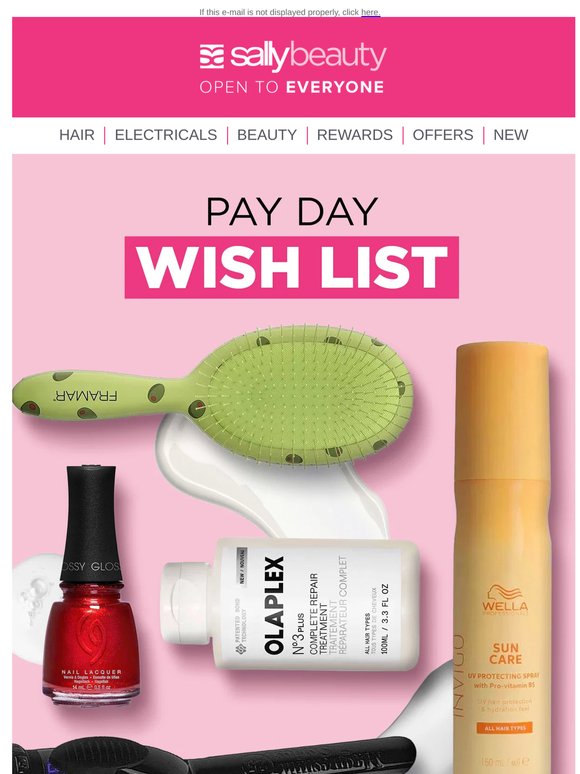 —,  Your May Payday Wishlist Starts Here – Buy 1, Get 1 Half Price!