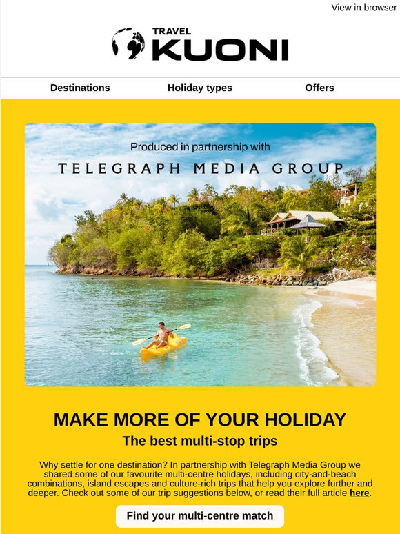 Make more of your holiday