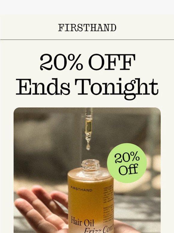 Clean. Conscious. Care. 20% OFF 'til Midnight 🌱