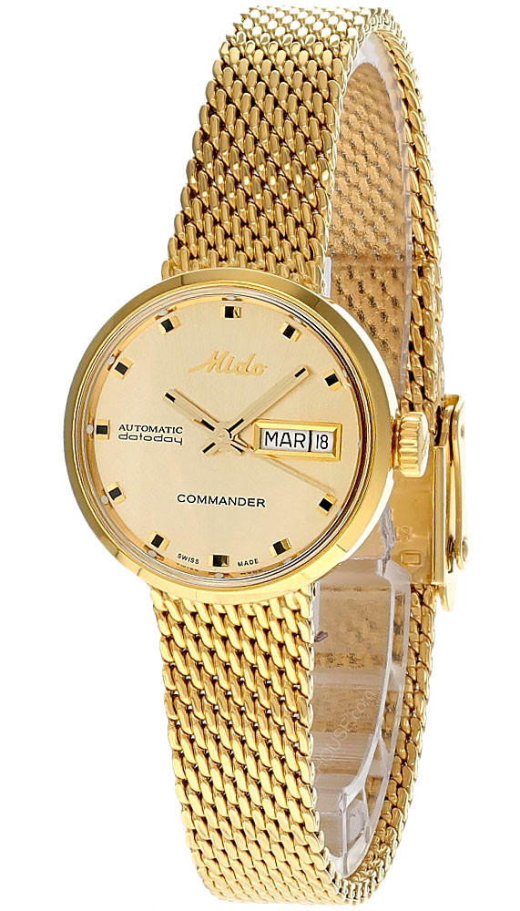 Mido Commander 1959 Automatic 23.5mm Gold SS Women’s Watch M7169.3.