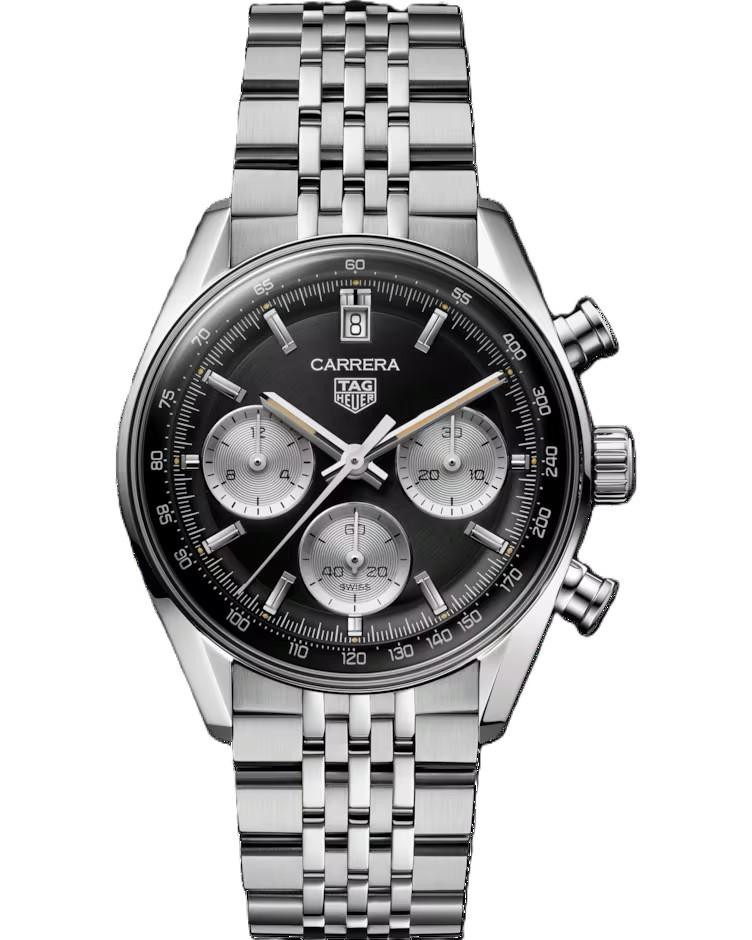 TAG HEUER Carrera Chronograph 39MM Black Dial Steel Men’s Watch